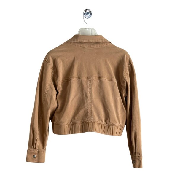 Sonoma Cropped Utility Jacket | Camel Tan | Effortless Casual Style SZ:PSX - Picture 2 of 3